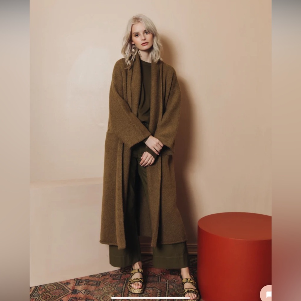 Designer Cardigan Coat Cotton Wool blend